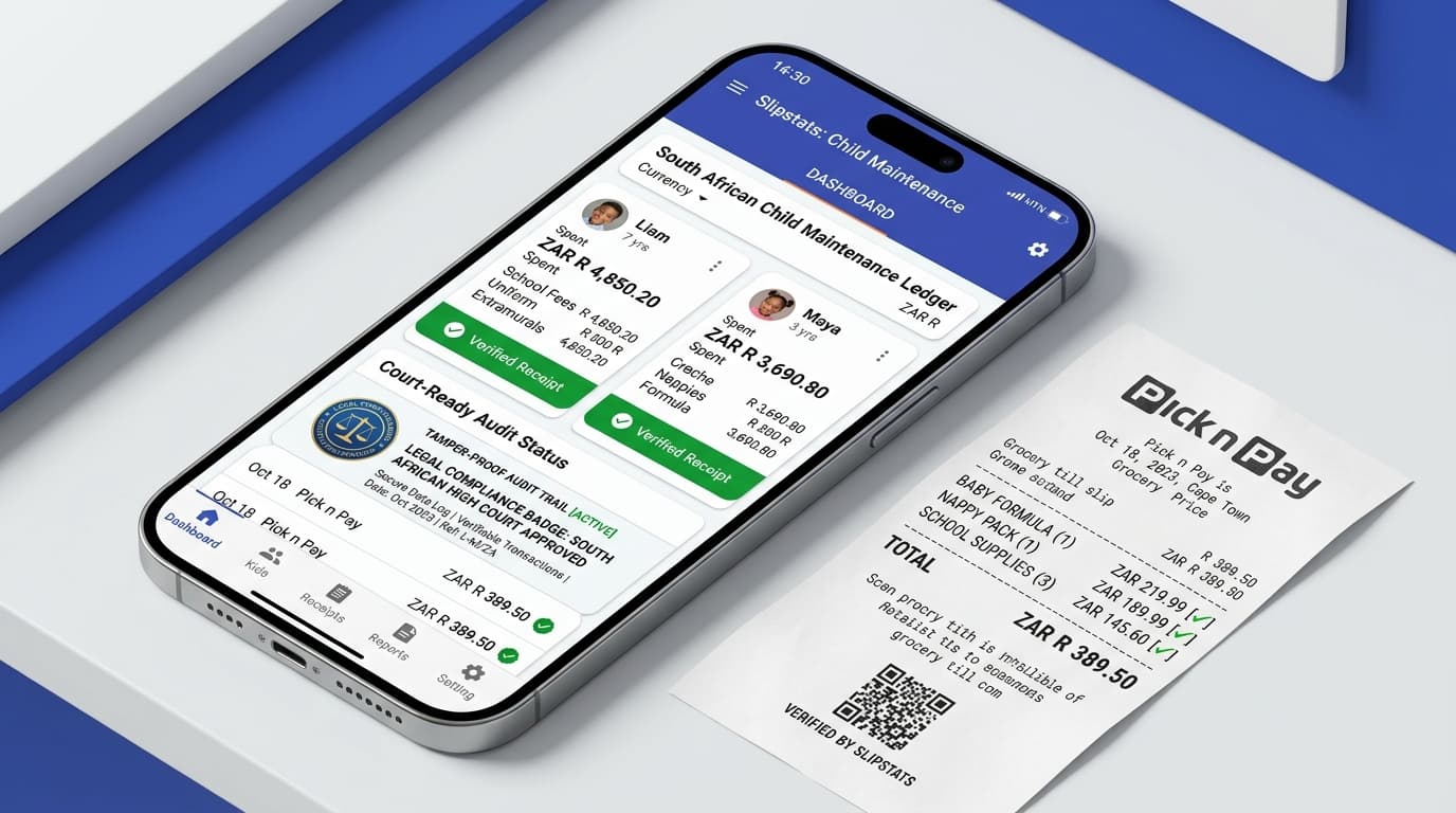 Slipstats App and Till Slip Mockup